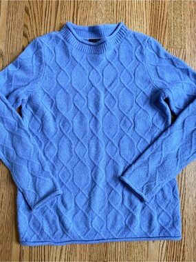 Talbots Wool Blend cable knit roll neck sweater women’s M